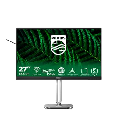 Philips 5000 series 27B2G5500/00 computer monitor 68.6 cm (27") 2560 x 1440 pixels Quad HD LCD Anthracite view 1