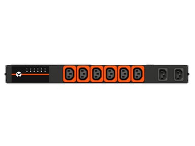 Vertiv Geist AUS5M1R5-06L137-1C14C14A900-D power distribution unit (PDU) 6 AC outlet(s) 0U Black view 2