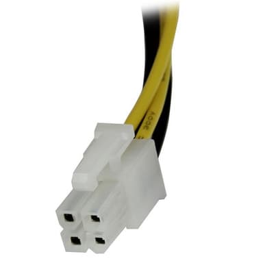 StarTech.com 8in ATX12V 4 Pin P4 CPU Power Extension Cable - M/F view 3