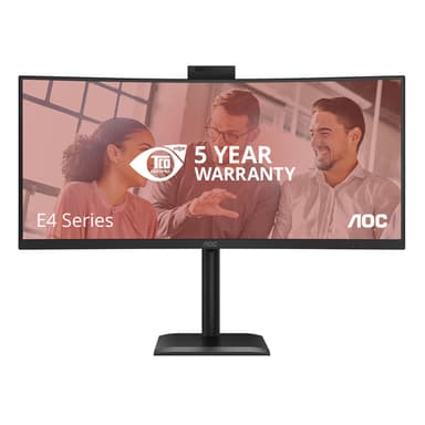 AOC CU34E4CW/75 computer monitor 86.4 cm (34") 3440 x 1440 pixels Black view 1