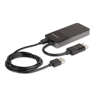 StarTech.com 3 Port Multi Monitor Adapter - DisplayPort 1.4 to 3x 4K DisplayPort Video Splitter - Dual or Triple 4K - Laptop/Desktop DisplayPort MST Hub for Multiple Monitors - For Windows PCs Only view 2