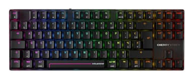CHERRY MX 8.2 Pro TMR Wireless keyboard Gaming USB + RF Wireless + Bluetooth AZERTY French Black view 1