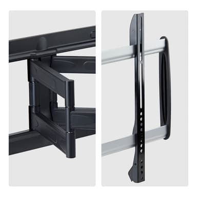 StarTech.com Ultra-Slim Articulating TV Wall Mount for up to 65-inch and 99lb/45kg Flat Screens, VESA 600x400, TAA-Compliant Low-Profile Bracket view 4