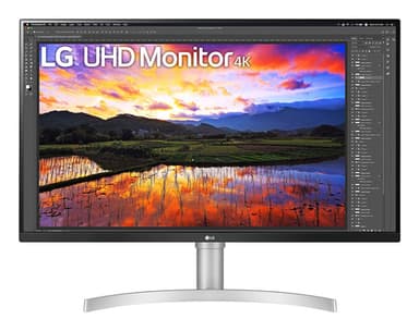LG 32UN650K-W computer monitor 81.3 cm (32") 3840 x 2160 pixels 4K Ultra HD LED White view 1