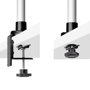 StarTech.com Desk Mount Monitor Arm For 27in 16:9 or 30in 21:9 Ultrawide Screens, VESA 75x75/100x100, Tool-Less Mechanical Spring Arm, C-Clamp/Grommet, TAA view 7