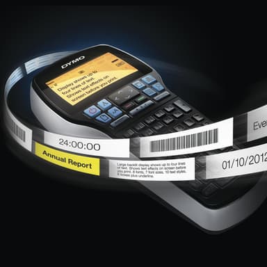 DYMO LabelManager 420P High Performance Rechargeable Portable Label Maker Kit | ABC Keyboard with 4 Rolls of D1 Labels & Carrying Case view 6