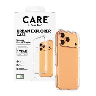 PanzerGlass CARE™ by ® Urban Explorer Case Transparent iPhone 17 Pro Max view 5