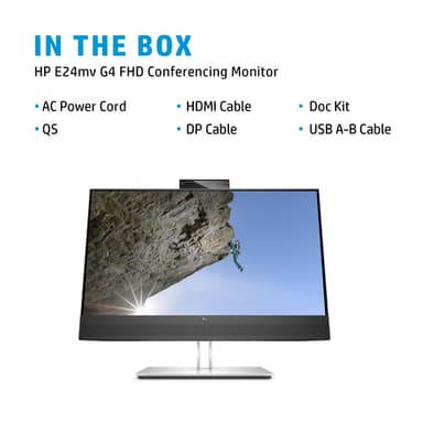 HP E24mv G4 FHD Conferencing Monitor view 5
