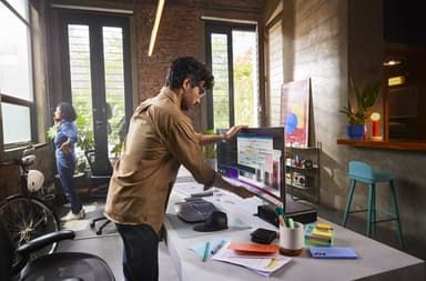 HP Series 7 Pro 37.5 inch WQHD+ Thunderbolt 4 Monitor - 738pu view 11
