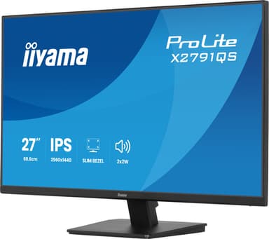 iiyama ProLite X2791QS-B1 computer monitor 68.6 cm (27") 2560 x 1440 pixels Quad HD LED Black view 6