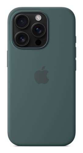 Apple iPhone 16 Pro Silicone Case with MagSafe - Lake Green view 4