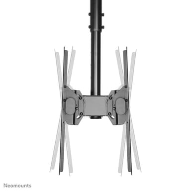 Neomounts NM-C440DBLACK Dual monitor/TV mount ceiling 32-60" - h 56-91 cm view 4