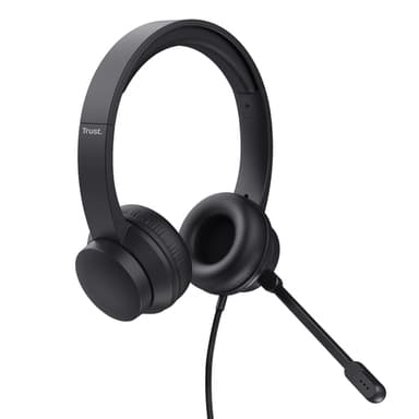 Trust HS-200 Headset Wired Head-band Office/Call center USB Type-A Black view 2