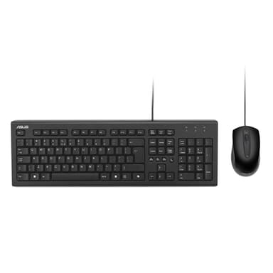 ASUS U2000 keyboard Mouse included Universal USB Black view 2