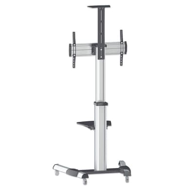 Manhattan Trolley Mount Stand for TV & Monitors, For screens 37" to 65", VESA compatibility: all between 200x200 to 600x400mm - check the dimensions of the four mounting holes on back of screen to ensure it fits, Max 50kg, Silver, LFD, Bracket, Lifetime Warranty view 4