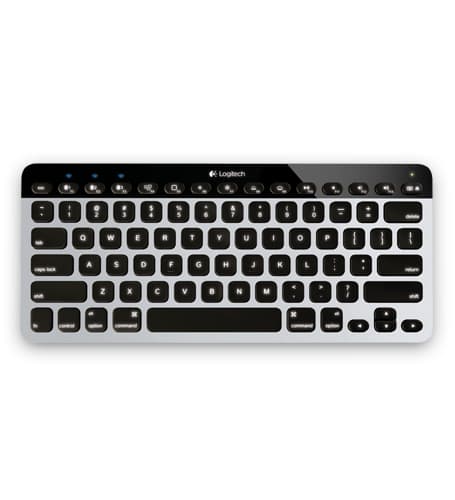 Logitech 920-004270 mobile device keyboard AZERTY French Bluetooth Black, White