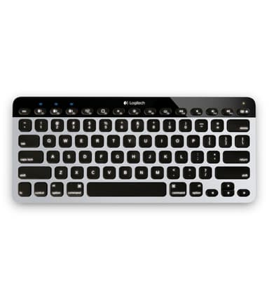 Logitech 920-004270 mobile device keyboard AZERTY French Bluetooth Black, White view 1
