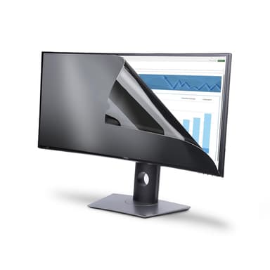 StarTech.com Privacy Screen For Dell U3824DW Curved Ultrawide 21:9 Monitor, Double-Sided Filter Matte/Glossy, Computer Monitor Screen Protector, TAA-Compliant view 3