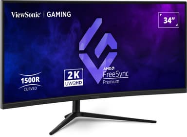 Viewsonic VX3418C-2K computer monitor 86.4 cm (34") 3440 x 1440 pixels UltraWide Quad HD Black view 1