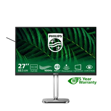 Philips 5000 series 27B2G5200/00 computer monitor 68.6 cm (27") 1920 x 1080 pixels Full HD LCD Anthracite view 3