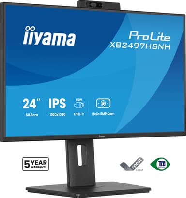 iiyama ProLite XB2497HSNH-B1 computer monitor 60.5 cm (23.8") 1920 x 1080 pixels Full HD LED Black view 1