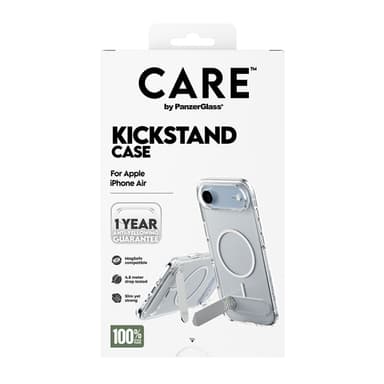 PanzerGlass CARE™ by ® Kickstand Case Transparent w. MagSafe iPhone Air view 3