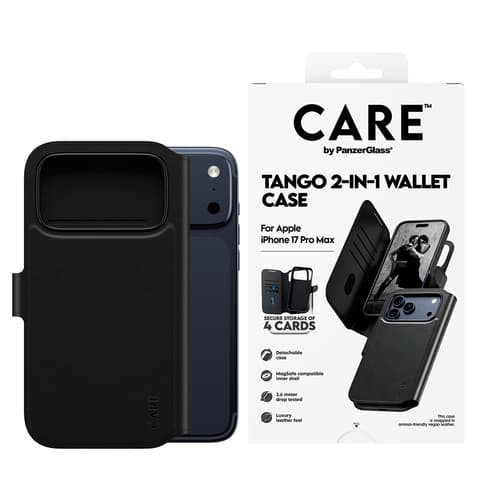 PanzerGlass CARE™ by ® Tango 2-in-1 Wallet Case w. MagSafe iPhone 17 Pro Max