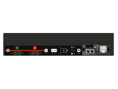 Vertiv Geist AGS5M2R6-12CF13-3PS6PS6B211-D power distribution unit (PDU) 12 AC outlet(s) 0U Black view 1