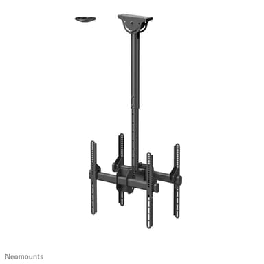 Neomounts NM-C440DBLACK Dual monitor/TV mount ceiling 32-60" - h 56-91 cm view 2