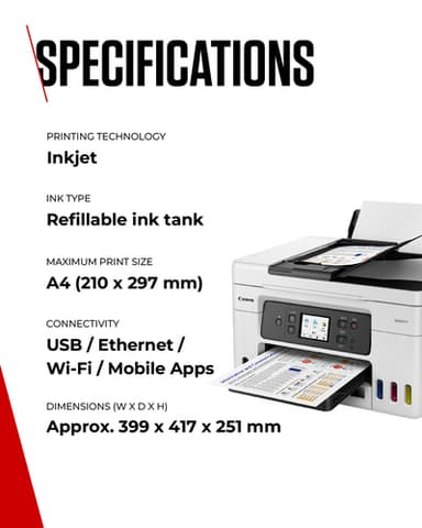 Canon GX4050 Inkjet A4 600 x 1200 DPI Wi-Fi view 21
