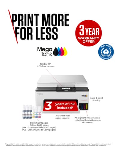 Canon MAXIFY GX1050 Inkjet A4 600 x 1200 DPI Wi-Fi view 5