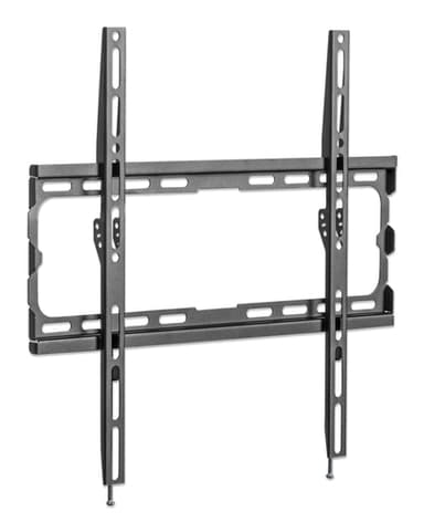Manhattan Wall Mount for TV & Monitors (Fixed), For screens 32" to 55", VESA compatibility: all between 200x200mm to 400x400mm - check the dimensions of the four mounting holes on back of screen to ensure it fits, Max 40kg, Black, Bracket view 2
