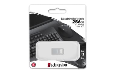 Kingston Technology DataTraveler 256GB Micro 200MB/s Metal USB 3.2 Gen 1 view 4
