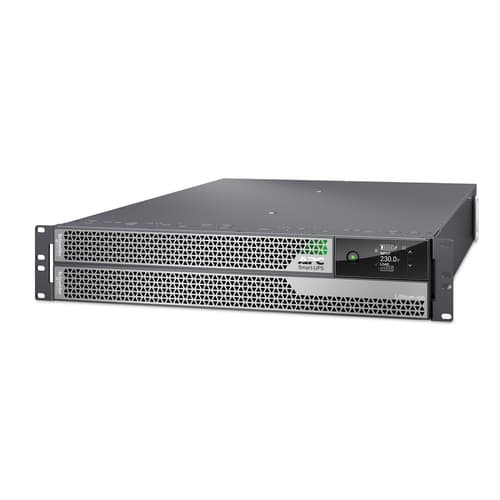 APC Smart-UPS Ultra On-Line, 5000VA, Lithium-ion, Rack/Tower 2U, 230V, Hardwired 3-Wire Output, Network Card, Extended runtime, W/rail kit