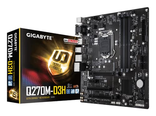 GIGABYTE GA-Q270M-D3H motherboard Intel® Q270 LGA 1151 (Socket H4) ATX