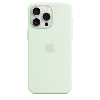 Apple iPhone 15 Pro Max Silicone Case with MagSafe - Soft Mint view 3