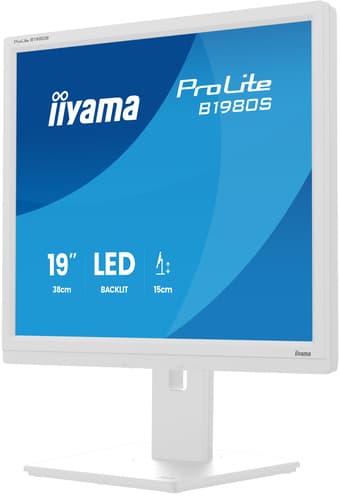 iiyama ProLite B1980S-W1 computer monitor 48.3 cm (19") 1280 x 1024 pixels SVGA LED White view 6