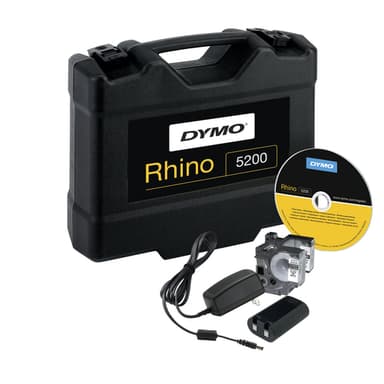 DYMO RHINO 5200 Industrial Label Maker | Labelling Machine Kit Case | Time-Saving Hot KeysPrints FastDurable Label Maker For Job Sites and Heavy-Duty Labelling Jobs | UK Plug view 9