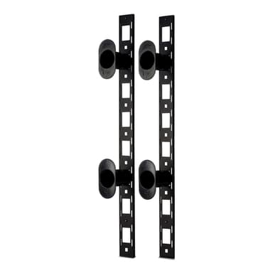 APC NetShelter Cable Management, Vertical Cable Manager, Fiber Organizer, Black, 86 x 766 x 106 mm view 1