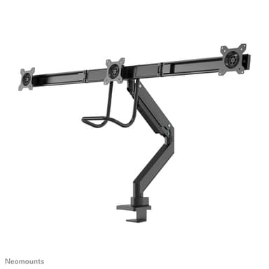 Neomounts NM-D775DX3BLACK Monitor arm 17-27" - gas spring - Topfix - 180°-stop view 5