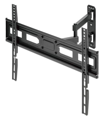 Manhattan Wall Mount for TV & Monitors (Full Motion), For screens 32" to 65", VESA compatibility: all between 100x100mm to 600x400mm - check the dimensions of the four mounting holes on back of screen to ensure it fits, Max 35kg, Black, Bracket, Lifetime Warranty