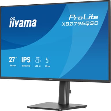 iiyama ProLite XB2796QSC-B1 computer monitor 68.6 cm (27") 2560 x 1440 pixels Quad HD LED Black view 4