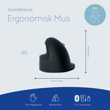 R-Go Tools Numeric keypad R-Go Numpad Break, ergonomic numeric keypad with break software, bluetooth, white view 7