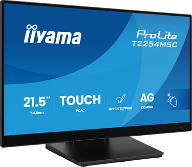iiyama T2254MSC-B2AG computer monitor 54.6 cm (21.5") 1920 x 1080 pixels Full HD LED Touchscreen Black view 4