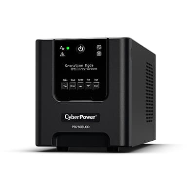CyberPower PR750ELCD uninterruptible power supply (UPS) Line-Interactive 0.75 kVA 675 W 6 AC outlet(s) view 1