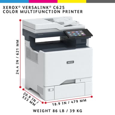Xerox VersaLink C625 A4 50ppm Duplex Copy/Print/Scan/Fax PS3 PCL5e/6 2 Trays 650 Sheets view 23