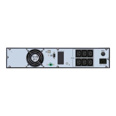 APC Easy UPS On-Line, 1000VA, Lithium-ion, Rack/Tower 2U, 230V, 6 IEC C13 outlets, Intelligent Card Slot, W/ rail kit view 3