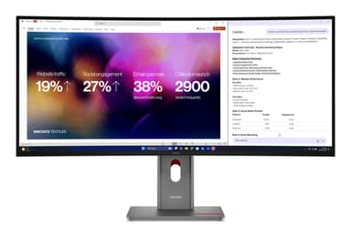 Lenovo ThinkVision P40WD-40 Monitor view 1