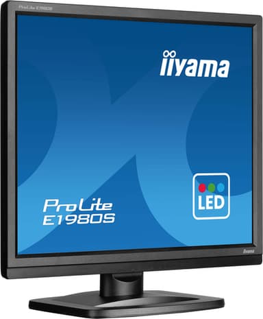 iiyama ProLite E1980S-B1 computer monitor 48.3 cm (19") 1280 x 1024 pixels VGA LED Black view 3
