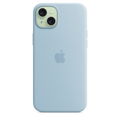 Apple iPhone 15 Plus Silicone Case with MagSafe - Light Blue view 4